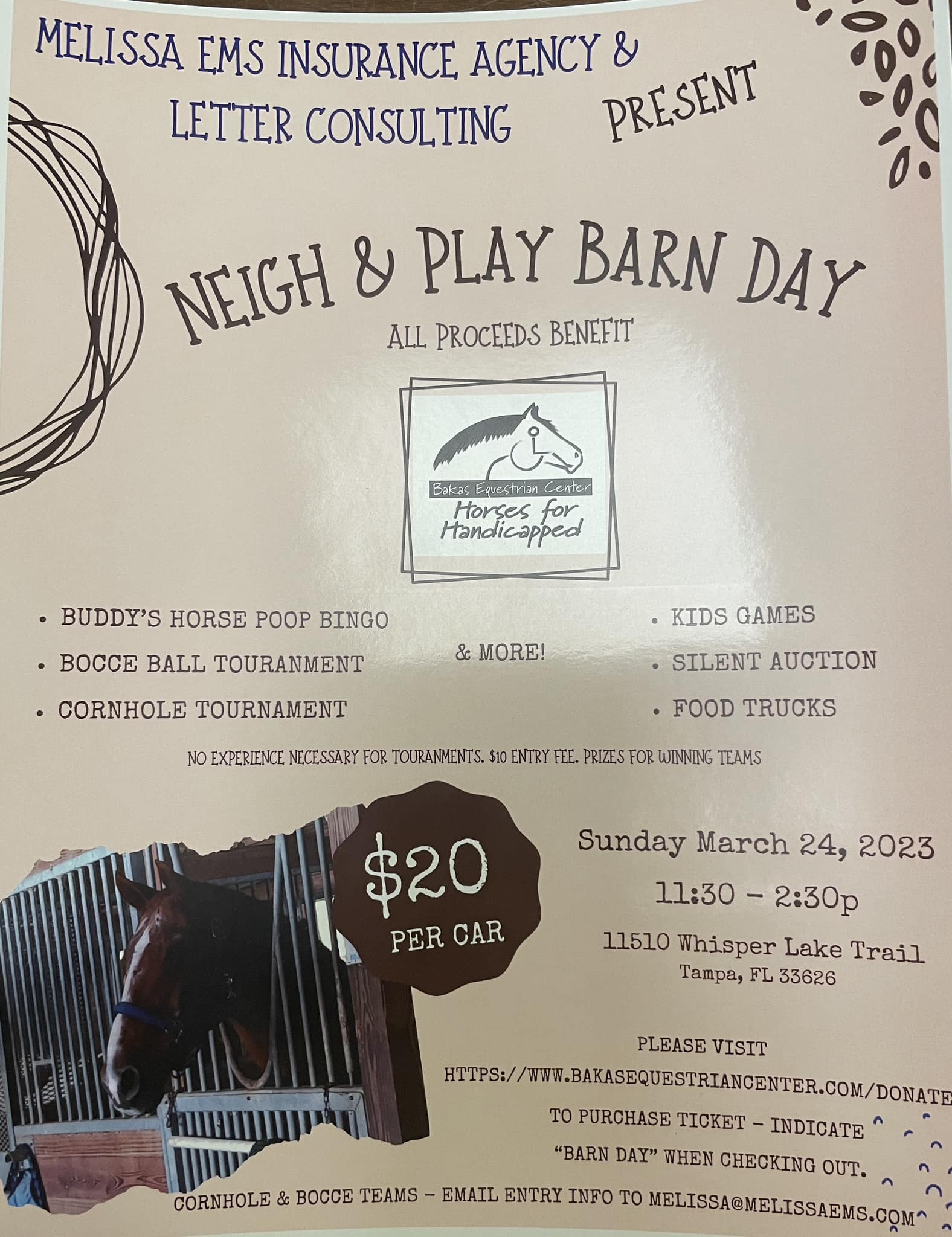 This graphic is for Neigh & Play Barn Day