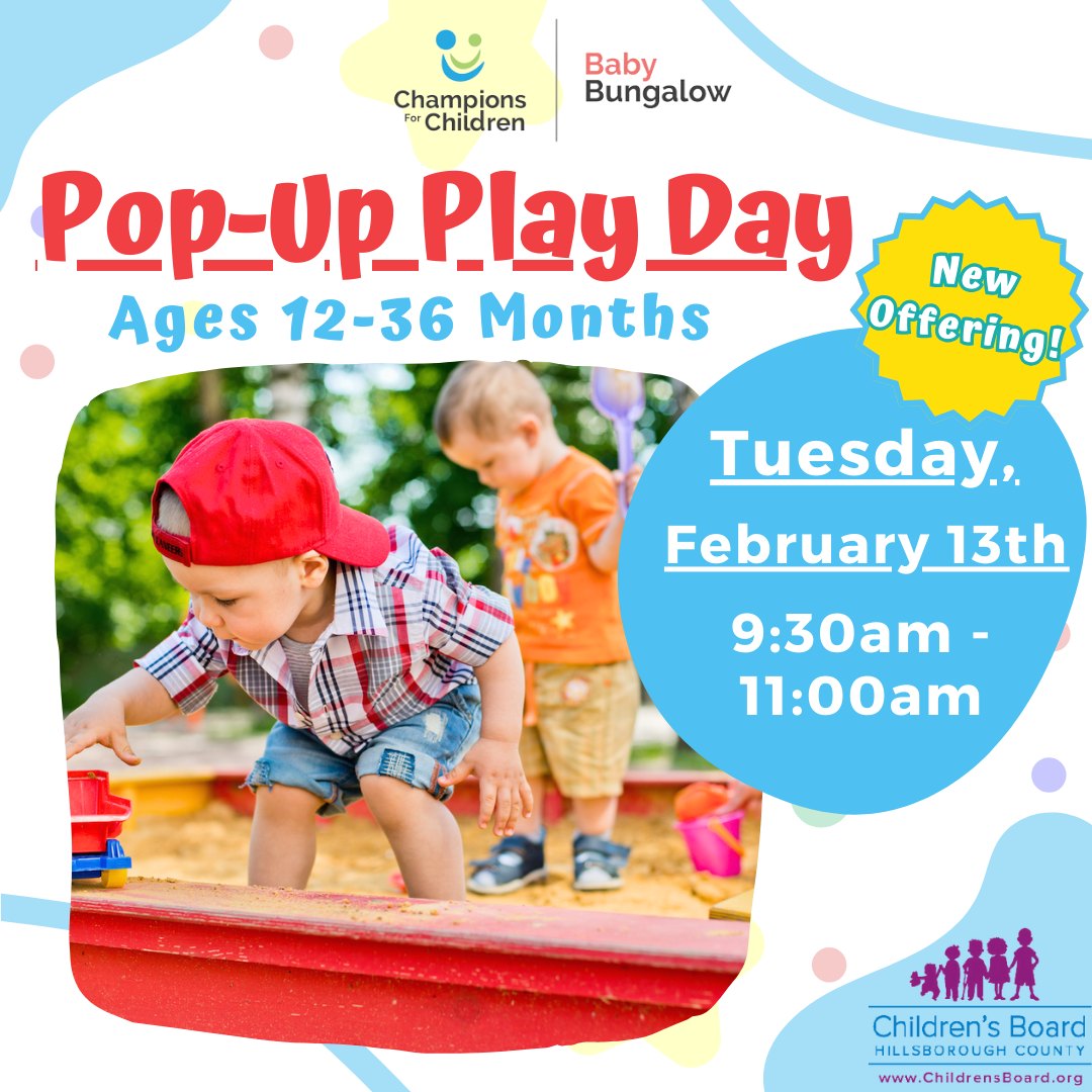 This graphic is for Pop Up Play Day.