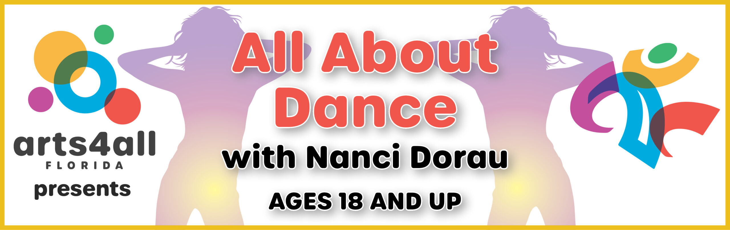 This is a graphic for all about dance special needs class.