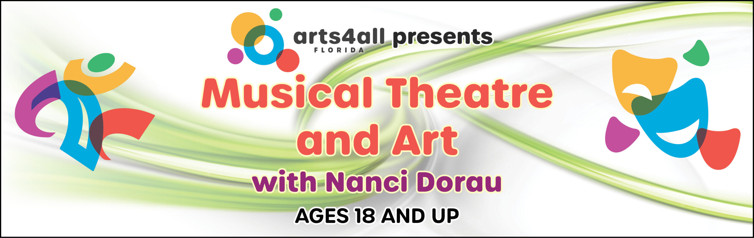 This graphic is for Arts4All Musical Theatre and Art.