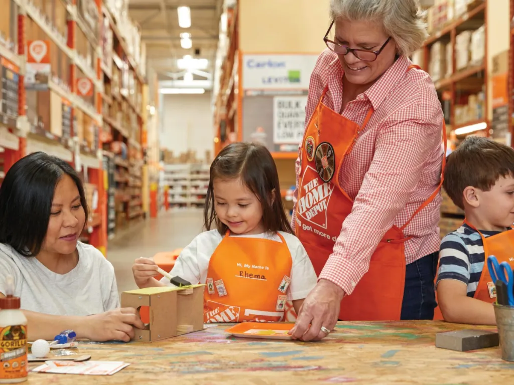 This graphic is for Home Depot In-Store Kids Workshops.