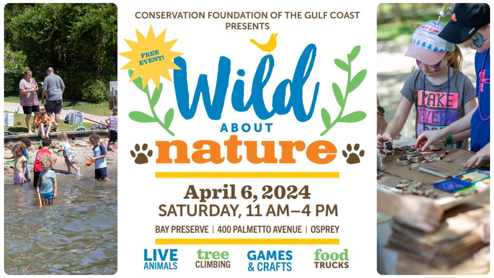 This graphic is for the Wild About Nature Festival.